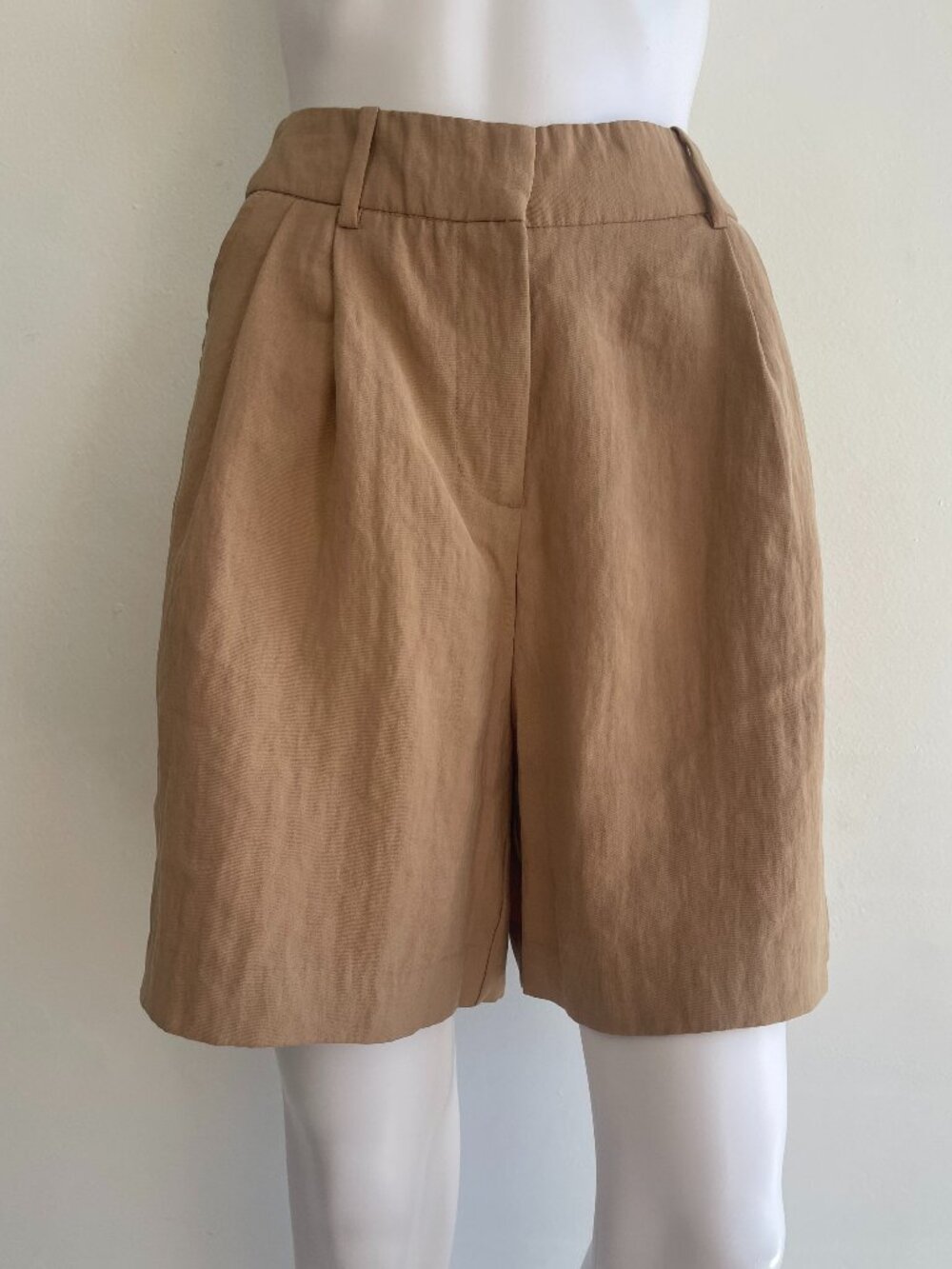 ZARA Khaki Bermuda Brown Shorts